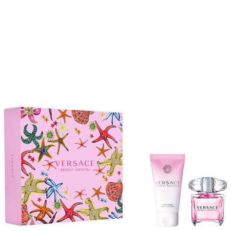 versace bright crystal perfume set.